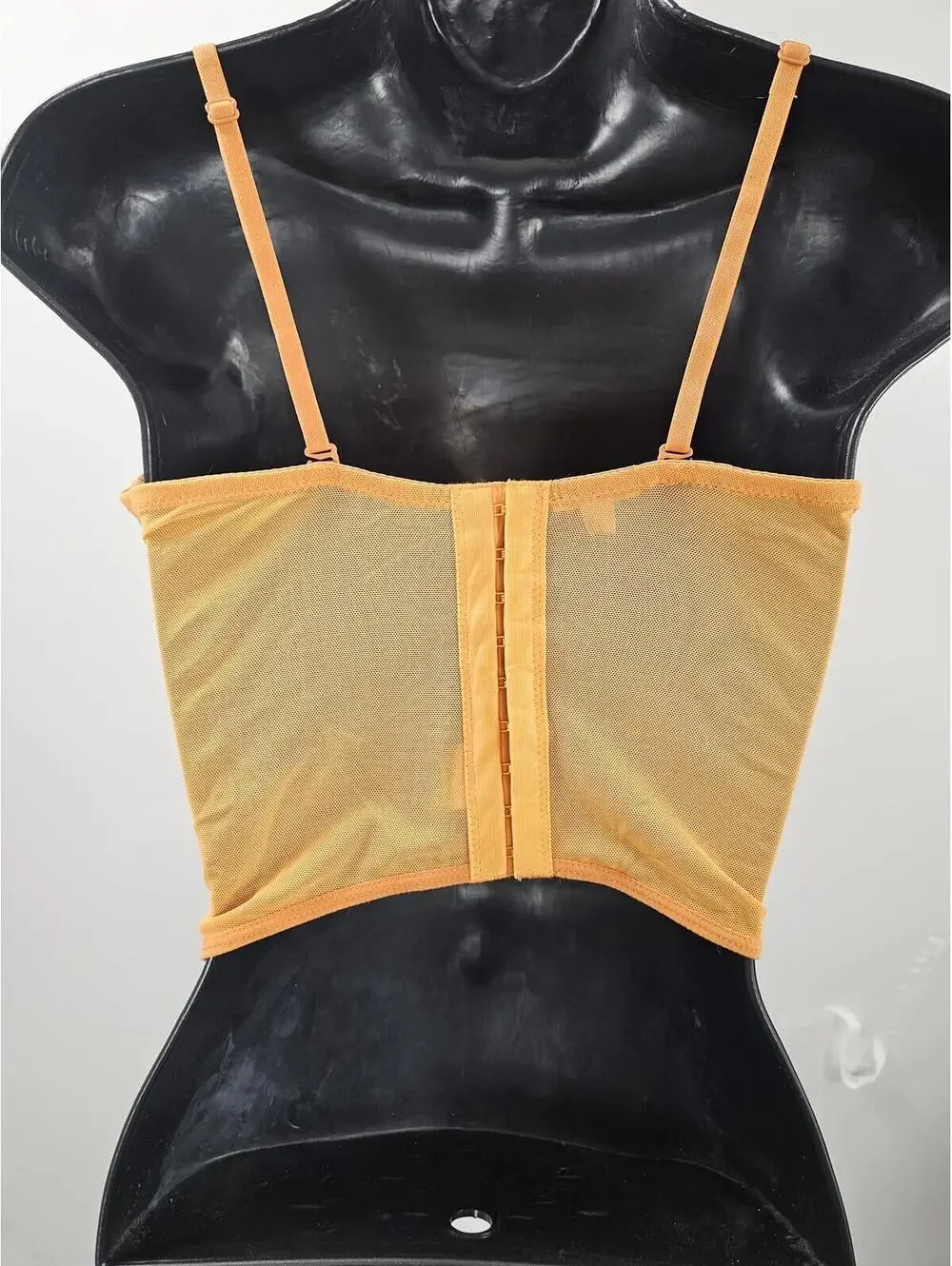 Garage Orange Mesh & Lace Bustier Corset Top - Picture 5 of 12